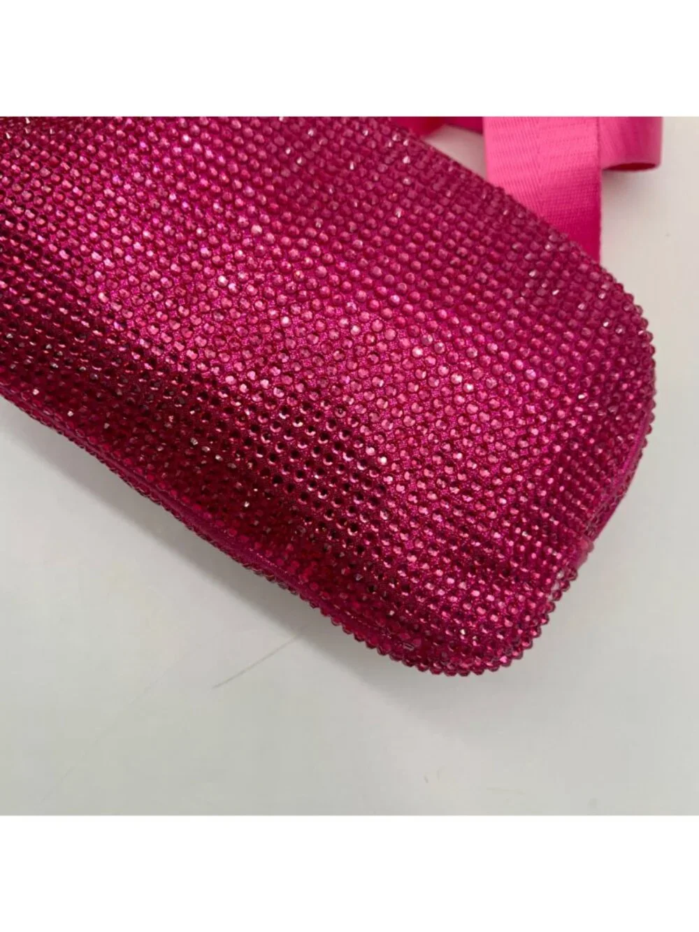Pink Rhinestone-Embellished Waist Bag - Picture 7 of 10